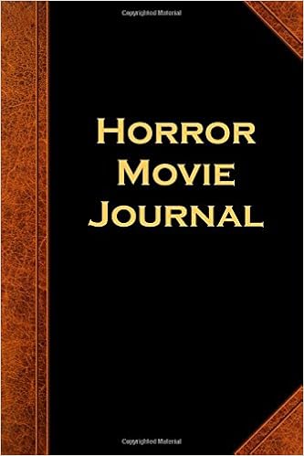 Horror Movie Journal Vintage Style Notebook Diary Blank - 