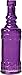 Luna Bazaar Purple Cylinder Decorative Glass Bottles - CG76J