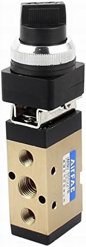 Ugtell Pneumatic 2 Position 5 Way Selector Knob Actuator Mechanical Valve