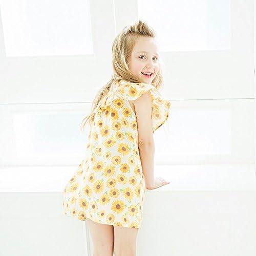 Amazon ブランシェス Branshes ひまわり柄ワンピース レッド 06 1cm ガールズ 通販