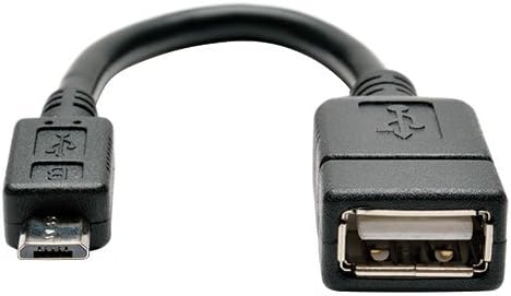 Tripp Lite 5-Pin Micro USB to OTG Adapter Cable Black (M/F), 15.24 cm (U052-06N) - Image 3