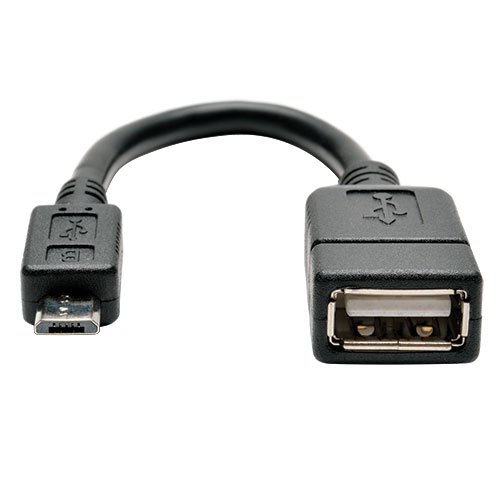 TRIPP LITE U052-06N Micro USB to OTG Host Adapter Cable 5-Pin Micro USB A/A M/F 6-IN