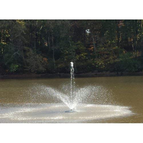 Custom Pro FT 3500 Floating Pond and Lake Fountain Complete Kit - Powerful Pump, 4 Spray Styles, 100 Foot Cord and More - Easy to Assemble - Thumbnail 4