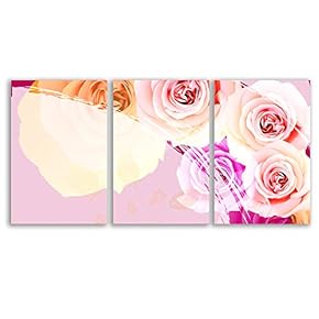 Wall26-3 Panel Canvas Wall Art- Blossoms -Giclee Painting Wall Bedroom Living House Decoration - 16"x24" x 3 Panels