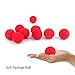 Yosoo 10Pcs Magic Sponge Ball 4.5cm Soft Red Close-Up Comedy Trick Props for Magicians Street Performance and Comedy Shows Professional Quality
