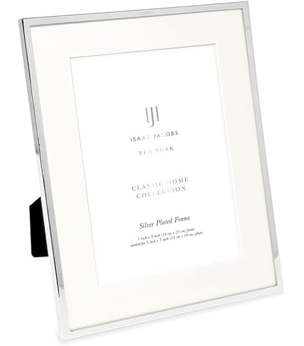 Amazon.com - Isaac Jacobs 7x9 (Matted 5x7) Silver Classic Metal