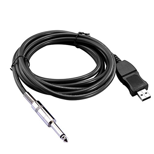 USB Guitar Cable VAlinks USB Interface Male to 6.35mm 1/4 Mono Male