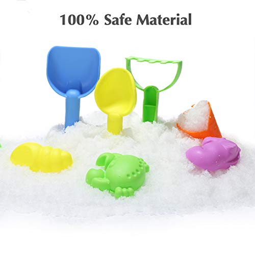 image for Shinehalo 30 Pieces Beach Sand Toys Set Sand Molds, Bucket, Shovels, R