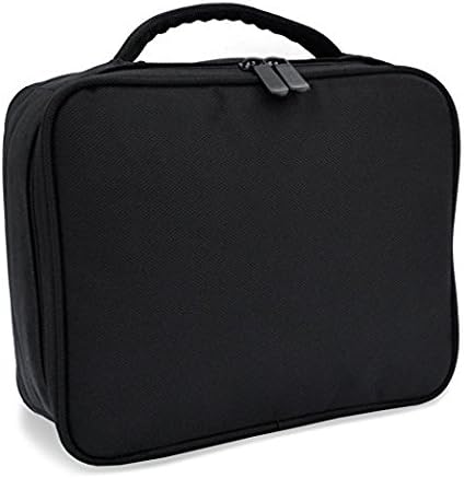 Travel Makeup Case - Portable Artist Storage Bag with Adjustable Dividers for Cosmetics Makeup Brushes - Accessories Case, Tools case (Black)