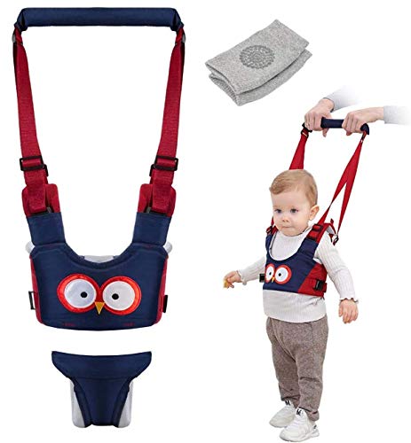Baby Walker,Baby Walking Harness, Walking Learning Helper with 1 Pair Knee Pads, Adjustable Infant Walker Helper…