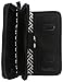 Vera Bradley Women's Microfiber Turnlock Wallet, Classic Black, One Size