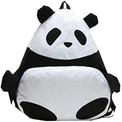 EBISSY Cute Panda Backpack [ Swinging Hands ] Animal Large School Bag (Black)