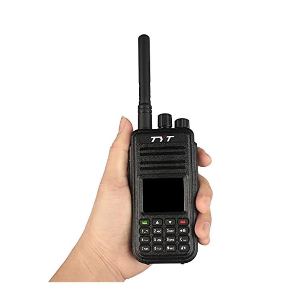 TYT-Tytera-MD-380-DMR-Digital-Radio-400-480UHF-Up-to-1000-Channels-with-Color-LCD-Display-Programming-Cable-and-2-Antenna-High-Gain-Antenna-in-cluded-Black