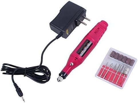 LORJE Nail Art Drill KIT Electric FILE Buffer Bits Acrylics