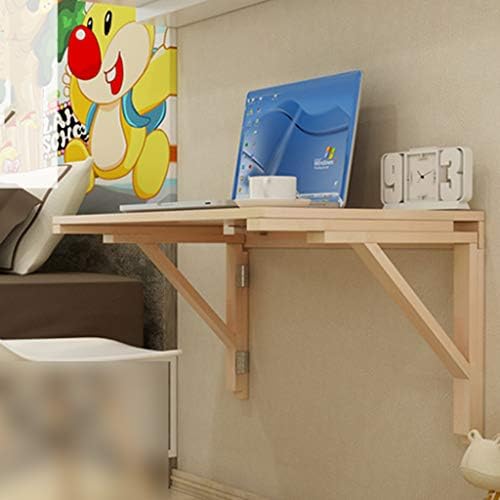 zyifan Mesa abatible de Madera Maciza montada en la Pared, Escritorio