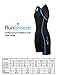 RunBreeze Women's Triathlon Suit | Breathable, Quick-Drying Tri Suit with Dual Rear Pockets (Black/Cyan, Large (US 8-10))
