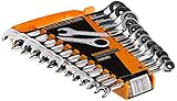 GEARWRENCH Open End Ratcheting Metric Wrench Set 12
