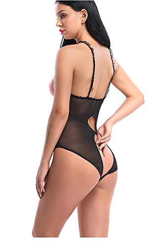 Kwelt-Completi-Intimi-Evelure-Donna-Lace-Lingerie-Esotico-Pizzo-Capestro-Bianco-Prospettiva-Pigiama