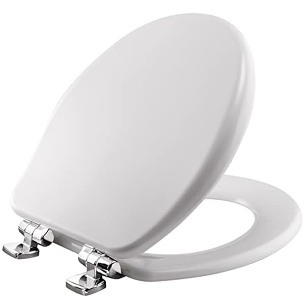 BEMIS ALESIO SLOW CLOSE TOILET SEAT, SLEEK CHROME...