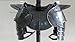 NauticalMart Dark Gothic Steel Gorget Neck Armor And Pauldron Medieval Iron Spaulders Arm Shoulder Guard Set Viking Crusader Battle Ready Steel Neck Protector SCA LARP Knight Armour Adult