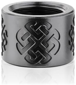 Thread Protector Celtic Knot Black 1/2x28 fits 9mm 22lr