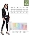 Balleay Art Women’s Work Slacks Pull-On Yoga Dress Pants 4 Way Stretch Workout Running Ankle Length Slim Leggings