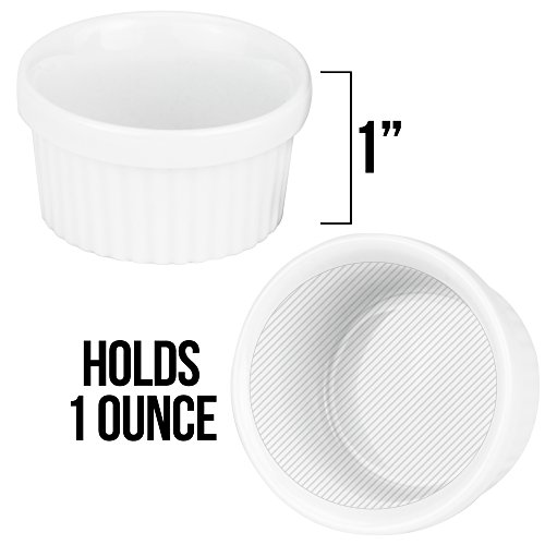 6 Pack+Mini+Ramekins+Porcelain+Microwave