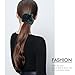 Ondder 5 Pack Large Velvet Scrunchies Hair Scrunchy Big Hair Bobble Elastics Hair Bands Headbands Women Scrunchies Bobbles Hair Ties, 5 Pieces