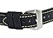 Black 20mm Genuine Leather Wristwatch Watch Band Oil Tan Vintage Watchband for Men with Stainless Buckle