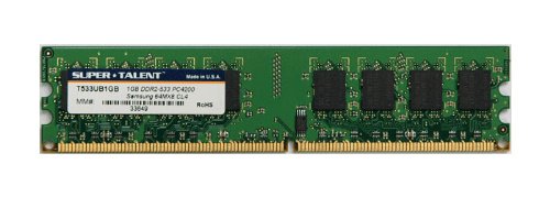 DDR2-533 1GB/64x8 CL4 Desktop Memory T533UB1GB, Bulk