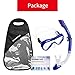 SwimStar Snorkel Set for Women and Men, Anti-Fog Tempered Glass Snorkel Mask for Snorkeling, Swimming and Scuba Diving, Anti Leak Dry Top Snorkel Gear Panoramic Silicone Goggle No Leak