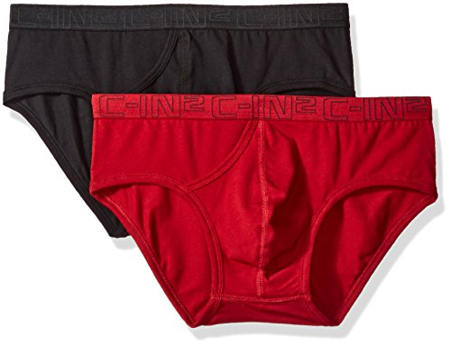C-in2 men s 2pk splash profile brief, salsa, x-large
