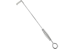 Quantfire 17.5" BBQ Ash Tool Poker Rake, Charcoal and Grill Cleaning Ash Tools for Big Green Egg, Kamado Joe and Other Charcoal Grills Corner Cleaner Accessories