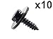 BMW (select 1999+ models) Hex Head Screw Various Uses (set 10)