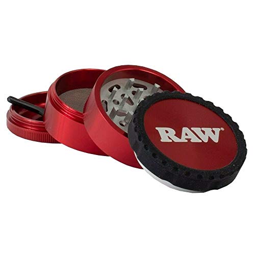RAW Life Grinder Red Innovative Modular 4 Piece Grinder that Breaks