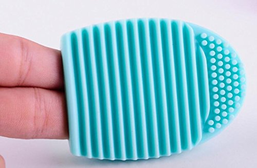 Topwon Cleaning MakeUp Washing Brush Silica Glove Scrubber Board Cosmetic Clean Tool - Pack of 5 (A)