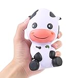 Aolige Jumbo Squishies Cute White Cows Kawaii Cream Scented Very Slow Rising Decompression Squeeze Kids Toys