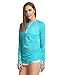 Baleaf Women's Long Sleeve Half-Zip Sun Protection Rashguard Side Adjustable Swim Shirt