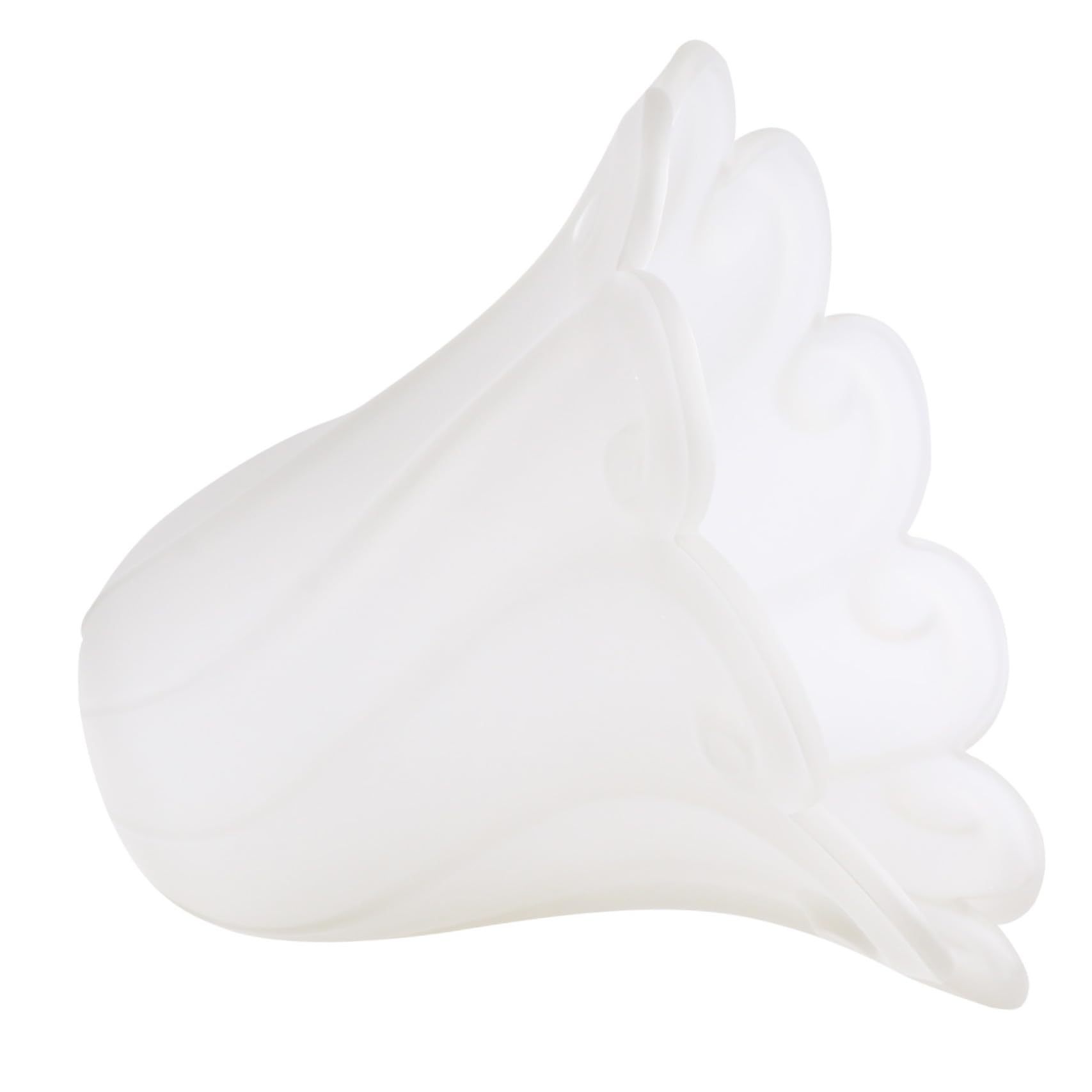 OSALADI Glass Lamp Shade Lotus Flower Shape Ceiling Lamp Cover Replacement for Wall Light Table Floor