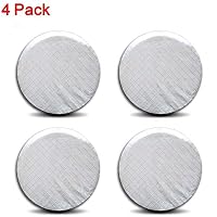 Ximan Rigging 4 Pieces Set Tire Covers Sun UV Protect Waterproof Aluminum Film Cotton Lining for 27"-29" RV Wheel Protector for Trailer Truck Camper Auto Motor Home (Silver)