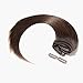 Double Weft 100% Remy Human Hair Clip in Extensions 14''-22'' Grade 7A Quality Full Head Thick Thickened Long Soft Silky Straight 8pcs 18clips for Women Fashion (18