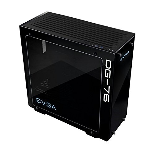 EVGA DG-76 Matte Black Mid-Tower, 2 Sides of Tempered Glass, RGB LED and Control Board, Gaming Case 160-B0-2230-KR