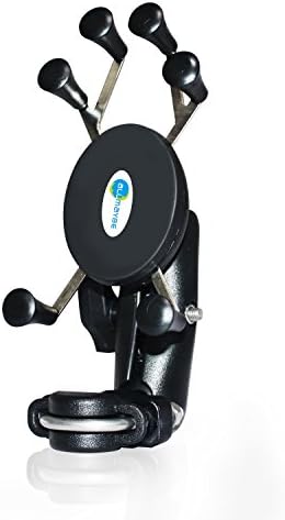 Bike Mount, Allmaybe Universal Phone Holder Bicycle Handlebar &amp; Motorcycle Holder Cradle with 360 Rotate for iPhone, Samsung Galaxy S5 S4 S3, Google Nexus 5 4 and GPS Device Up to 3.7in wide