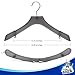 MR.SIGA Plastic Extra Wide Suit Hangers, Pack of 12, Width: 15.5