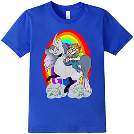 Chucky Unicorn Rainbow Axe Attack 80's Horror Movie Star - Kids 6 - Royal Blue
