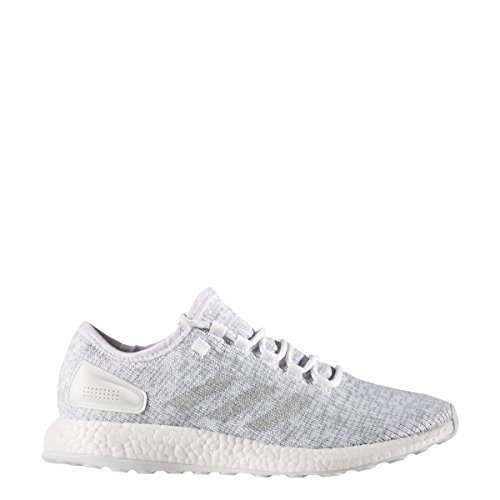 adidas Performance Men s Pureboost Running Shoe, White/Clear Grey/White, 10 M US
