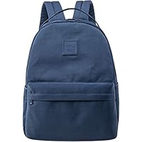 El-fmly Cute Student Backpack for Teen Girls and Boys 15.6 Inch Laptop Rucksack Water-Resistant Travel Bag for Women Men Navy Blue