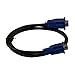 Fullink Blue Connectors HD15 Male to Male SVGA VGA Long Video Monitor Cable - 3 Feet
