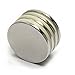 CMS Magnetics® Grade N45 Disc Neodymium Magnets Dia 1.5 x 1/8” 4 Pieces