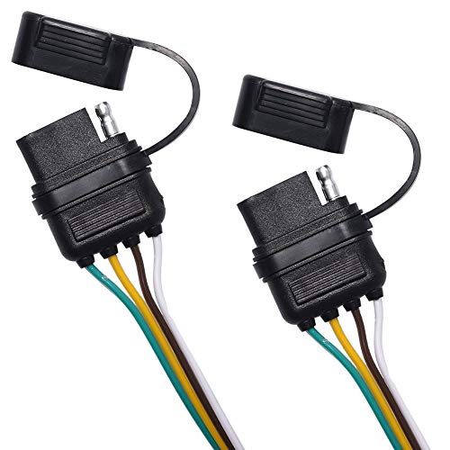 NEW SUN Universal 4 Way Flat YSplitter Plug for Tailgate Light Bar and